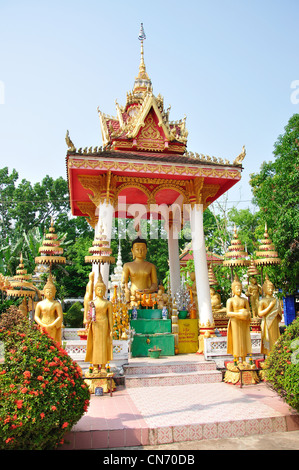 Buddhistische Heiligtum in Sisaket Museum, Lan Xang Road, Vientiane, der Präfektur Vientiane, Laos Stockfoto
