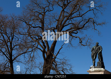 kolossale Statue des Herkules in Bronze gegossen Cameron Galerie Zarskoje SELO, PUSCHKIN, Sankt-Petersburg Stockfoto