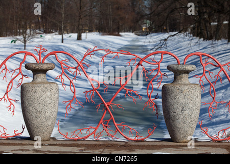 Die große chinesische Brücke in die Alexander Park Zarskoje SELO, PUSCHKIN, Sankt-Petersburg Stockfoto