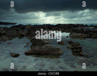 Rock-Pools und unberührte Wasser, Booderee Nationalpark, New South Wales Australien Stockfoto