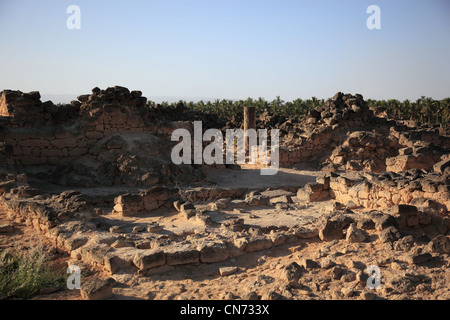 Siedlungsreste der Stadt Und Weihrauchhafen Al-Baleed, Unesco Weltkulturerbe, Salalah, Oman Stockfoto