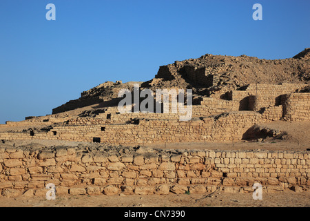 Siedlungsreste der Stadt Und Weihrauchhafen Al-Baleed, Unesco Weltkulturerbe, Salalah, Oman Stockfoto