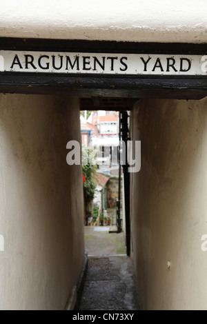Argumente Hof, Whitby, North Yorkshire, England, Vereinigtes Königreich Stockfoto