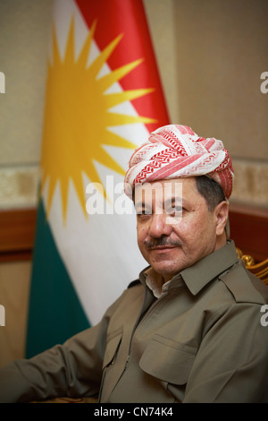 Massoud Barzani. Präsident-Irakisch-Kurdistan Stockfoto