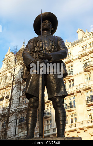 Gurkha-Soldaten Gedenkstätte in Whitehall, London, England. Stockfoto