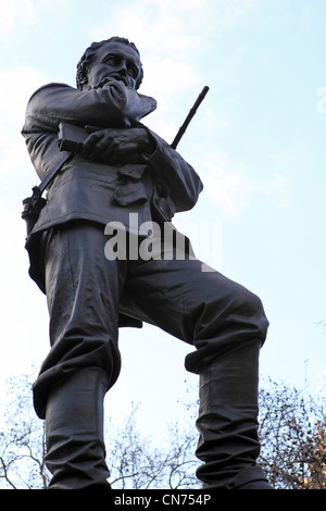 Statue von Charles Gordon (1833 – 1885) in London, England. Stockfoto