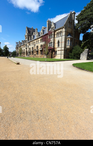 Wiese Gebäude des Christ Church College, Universität Oxford, Großbritannien Stockfoto