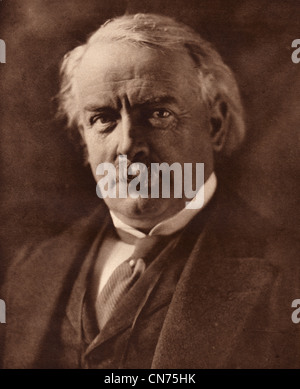 David Lloyd George; Die richtige Hon David Lloyd George; Premierminister von England; Stockfoto