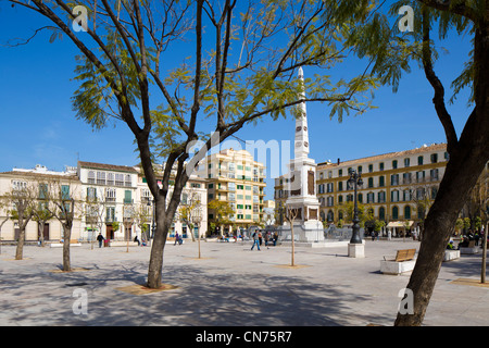 Plaza De La Merced in der Altstadt, Malaga, Andalusien, Spanien Stockfoto