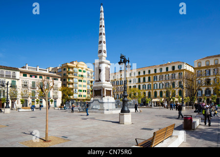 Plaza De La Merced in der Altstadt, Malaga, Andalusien, Spanien Stockfoto