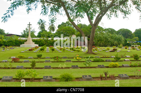 Chungkai Friedhof, Kanchanaburi, Thailand Stockfoto