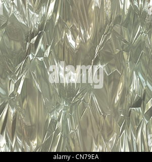 Eine zerknitterte Alufolie-Textur, die große als Hintergrund funktioniert. Stockfoto