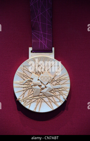 2012 Olympische Goldmedaille Reverse Stockfoto