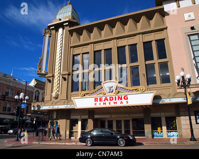 Lesen, Kino, Gaslamp Quarter, San Diego, Kalifornien, USA Stockfoto