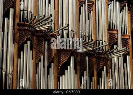 Eine massive Orgel in der Basilika von St. Marys von Winkeln und Märtyrer in Rom, Italien Stockfoto