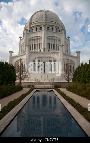 Der Bahai-Tempel in Wilmette in der Nähe von Chicago Illinois USA Stockfoto