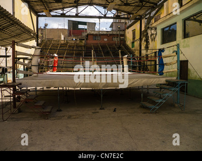 Einen leeren Boxring in Havanna Vieja, Havanna, Kuba. Stockfoto