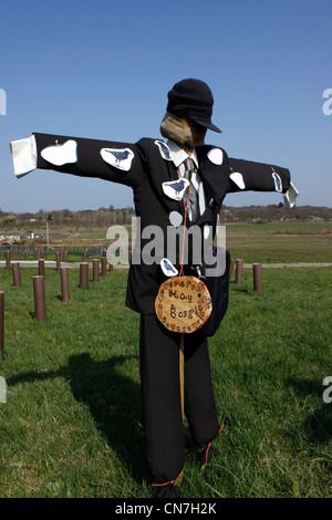 VOGELSCHEUCHEN IN RHS HYDE HALL. ESSEX UK. Stockfoto