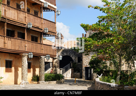 Dominikanische Republik, La Romana Provinz, künstlichen Dorf von Altos de Chavon Stockfoto