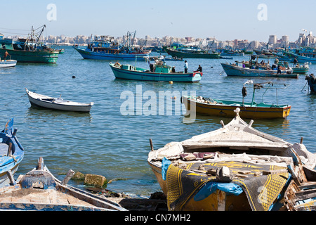 Ägypten, Unterägypten, Mittelmeerküste, Alexandria, Fischereihafen Stockfoto