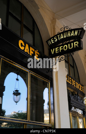 Frankreich, Paris, Galerie de Beaujolais, Restaurant Le Grand Vefour Stockfoto