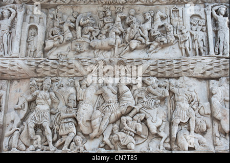 Griechenland, Mazedonien, Thessaloniki, Arch of Galerius, Triumphbogen, erbaut im 4. Jahrhundert zu Ehren Kaiser Galerius, Stockfoto