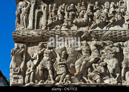 Griechenland, Mazedonien, Thessaloniki, Arch of Galerius, Triumphbogen, erbaut im 4. Jahrhundert zu Ehren Kaiser Galerius, Stockfoto