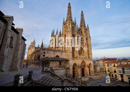 Spanien, Kastilien und Leon, Burgos, die Kathedrale Santa Maria, aufgeführt als Weltkulturerbe der UNESCO, vom 13.-15. Jahrhundert Stockfoto