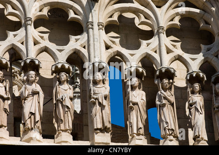 Spanien, Kastilien und Leon, Burgos, Ornemental Details der Kathedrale Santa Maria, aufgeführt als Weltkulturerbe der UNESCO, vom Stockfoto