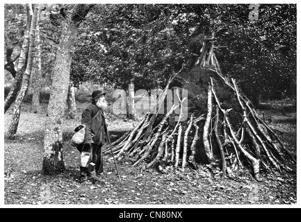 1905 New Forest Snake Catcher Putzer Mühlen Stockfoto