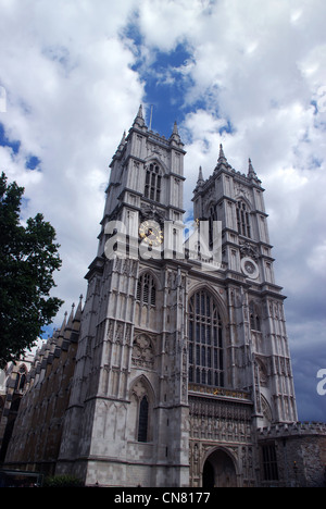 Westminster Abbey, der großen West-Tür, London, UK Stockfoto