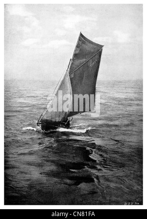 Segeln Segeln Edwardian Ära 1900 Stockfoto