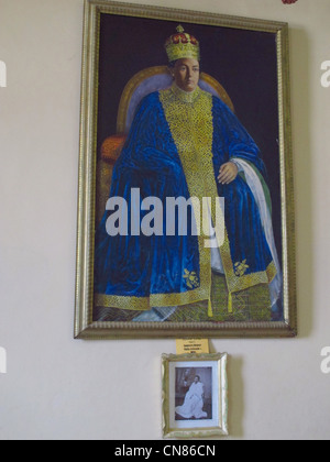 Äthiopien. Wohnräume des späten Kaiser Haile Selassie und seine Frau Menen Asfaw in seinem ehemaligen Palast in Addis Abeba Stockfoto