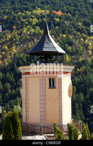 Frankreich, Alpes Maritimes, Roya-Tal, Tende, der Clock tower Stockfoto