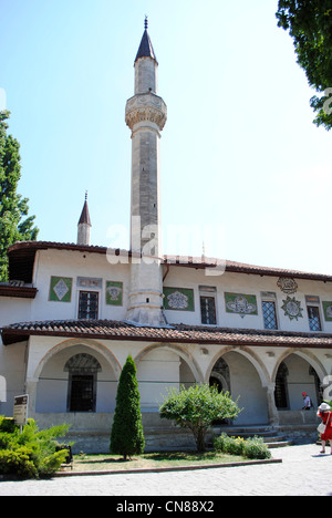 Ukraine. Die autonome Republik Krim. Bachtschissarai. Khan Palast. Großen Khan Moschee. Stockfoto