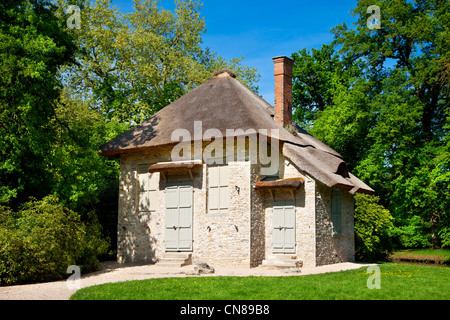 Frankreich, Yvelines, Rambouillet Schloss, La Chaumiere Aux Coquillages (Pavillon der Schalen) Stockfoto