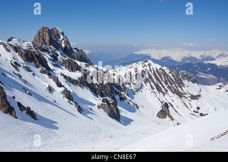 Französische Alpen Stockfoto