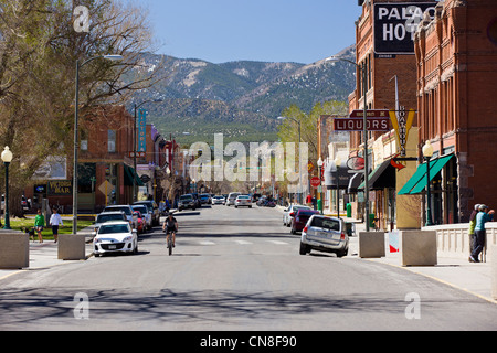 Historische Innenstadt, kleiner Berg Stadt Salida, Colorado, USA Stockfoto