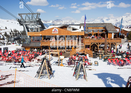 Courcheval, Les Verdons restaurant Stockfoto