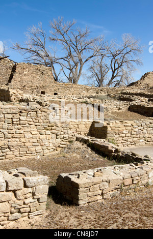 Aztekische Ruinen Nationaldenkmal, Aztec, New Mexico. Stockfoto