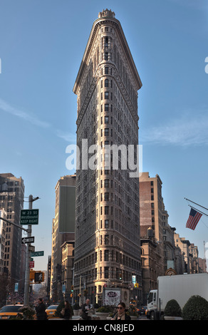 Flatiron Gebäude bei 23rd Street in Manhattan, New York City Stockfoto