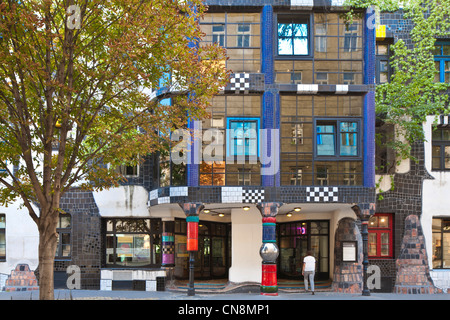 Österreich, Wien, Kunst Haus Wien Museum, das im Jahr 1991 in einem Gebäude des österreichischen Künstlers Friedensreich eröffnet Stockfoto
