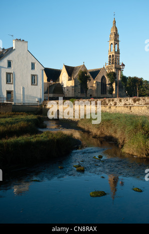 Frankreich, Finistere, Parc Naturel Regional d'Armorique (Armorique Naturpark), Le Faou gekennzeichnet Les Plus Beaux Stockfoto