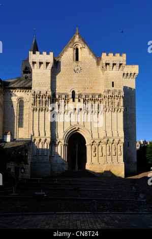 Frankreich, Indre et Loire, Loire-Tal, Weltkulturerbe der UNESCO, Candes-Saint-Martin, mit der Bezeichnung Les Plus Beaux Dörfer Stockfoto