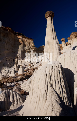 Hoodoo Felsformationen befindet sich in der Wahweap Waschplatz von Lake Powell – Utah, USA Stockfoto