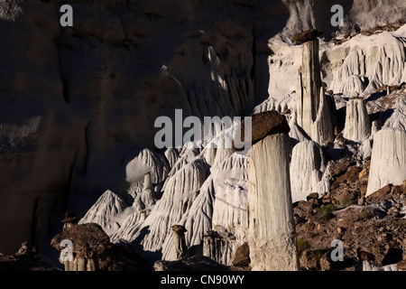 Hoodoo Felsformationen befindet sich in der Wahweap Waschplatz von Lake Powell – Utah, USA Stockfoto