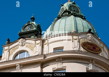 Slowenien, Ljubljana, Hauptstadt Stadt Sloweniens, das Grand Hotel Union Stockfoto