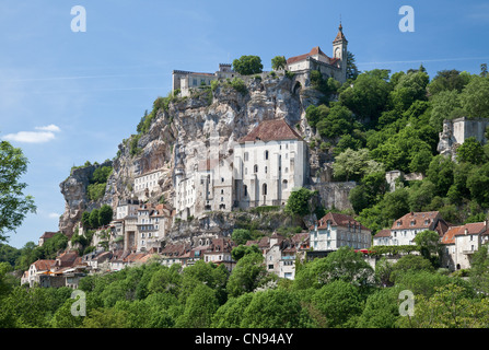 Frankreich, Lot, Rocamadour Stockfoto