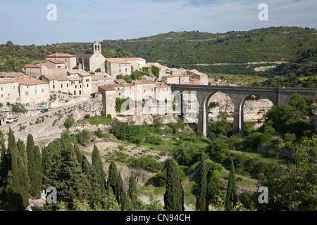 Frankreich, Herault, Minerve, mit der Bezeichnung Les Plus Beaux Dörfer de France (die schönsten Dörfer Frankreichs) Stockfoto