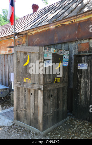 ATM in Luckenbach, Texas, USA Stockfoto